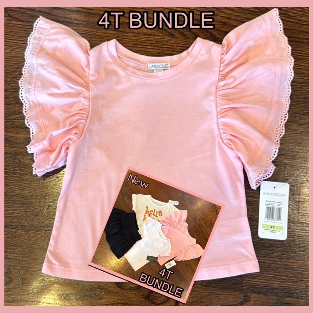 NWT~TODDLER BUNDLE *Flapdoddles, Tommy Hilfiger, Children’s Place, Carter’s Sz 4